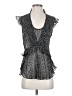 Sugarlips 100% Polyester Silver Sleeveless Blouse Size S - photo 1