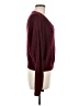 Shein 100% Acrylic Color Block Burgundy Pullover Sweater Size 6 - photo 4