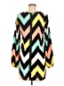 Fab'rik 100% Polyester Chevron-herringbone Teal Blue Casual Dress Size M - photo 2