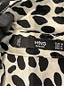 MNG Animal Print Ivory Long Sleeve Blouse Size M - photo 7