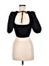 Topshop Black Short Sleeve Top Size 8 - photo 2