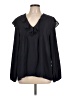 Timing 100% Polyester Black Long Sleeve Blouse Size L - photo 1