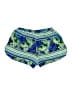 Charlotte Russe 100% Polyester Tropical Blue Shorts Size XL - photo 2