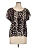 Unbranded Purple Short Sleeve Blouse Size XL (estimated) - photo 1