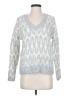 Ann Taylor LOFT Chevron-herringbone Silver Pullover Sweater Size XS - photo 1