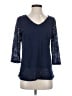 Coldwater Creek Blue 3/4 Sleeve T-Shirt Size S - photo 1