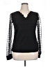 Unbranded 100% Polyester Black Long Sleeve Blouse Size XL - photo 1
