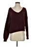 Shein Solid Burgundy Pullover Sweater Size 4 - photo 1