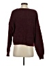 Shein Solid Burgundy Pullover Sweater Size 4 - photo 2