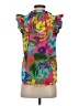 Fate Tropical Pink Short Sleeve Blouse Size S - photo 2