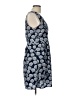 Maison Jules 100% Polyester Paisley Blue Casual Dress Size L - photo 4
