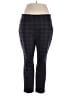 dalia Plaid Black Active Pants Size XL - photo 1