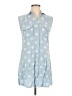 Sim & Sam 100% Rayon Stars Blue Casual Dress Size M - photo 1