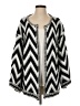 Unbranded 100% Polyester Chevron-herringbone Black Cardigan Size S - photo 1