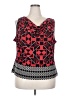 Calvin Klein Red Sleeveless Blouse Size 2X - photo 1