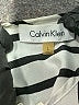 Calvin Klein 100% Polyester Stripes Silver Long Sleeve Blouse Size L - photo 7