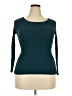 Hooked Up Teal Pullover Sweater Size M - photo 1