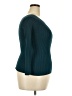 Hooked Up Teal Pullover Sweater Size M - photo 4