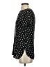 LEONA 100% Silk Stars Black Short Sleeve Silk Top Size XS - photo 5