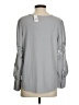 Ann Taylor Gray Long Sleeve Blouse Size S - photo 2