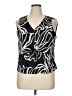 Nine West 100% Polyester Black Sleeveless Blouse Size XL - photo 1