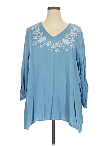 Karen Kane 3/4 Sleeve Blouse (view 1)