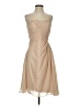 Unbranded 100% Polyester Tan Cocktail Dress Size M (estimated) - photo 1