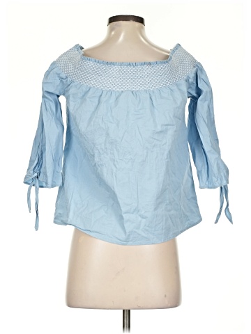 Blue Rain 3/4 Sleeve Blouse (view 2)