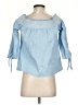 Blue Rain Blue 3/4 Sleeve Blouse Size XS - photo 2