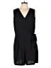 Emma & Michele 100% Polyester Solid Black Romper Size L - photo 1