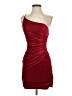 Assorted Brands 100% Polyester Solid Red Cocktail Dress Size 0 - photo 1