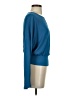 Express 100% Polyester Blue Long Sleeve Blouse Size S - photo 4