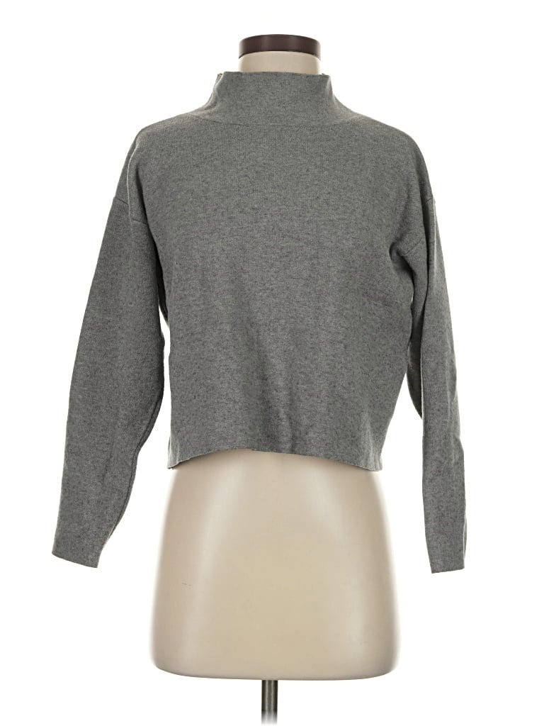 Pre-owned Quince Turtleneck Sweater In Gray