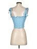 Shein Blue Sleeveless Top Size 4 - photo 2