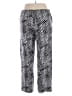 Talbots 100% Cotton Animal Print Silver Black Casual Pants Size L - photo 2