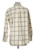 Universal Thread Checkered-gingham Ivory Long Sleeve Button-Down Shirt Size M - photo 2