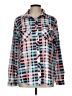 Unbranded Plaid Blue Long Sleeve Blouse Size L - photo 1