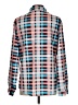 Unbranded Plaid Blue Long Sleeve Blouse Size L - photo 2