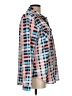 Unbranded Plaid Blue Long Sleeve Blouse Size L - photo 4