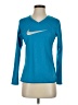 Nike 100% Polyester Blue Sweatshirt Size S - photo 1