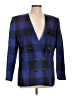 Jacqueline Ferrar 100% Rayon Checkered-gingham Blue Blazer Size 12 - photo 1