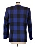 Jacqueline Ferrar 100% Rayon Checkered-gingham Blue Blazer Size 12 - photo 2