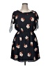 Assorted Brands Floral Black Casual Dress Size 0X - photo 1