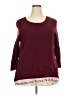 Cj Banks 100% Cotton Burgundy Pullover Sweater Size 2X - photo 1