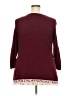 Cj Banks 100% Cotton Burgundy Pullover Sweater Size 2X - photo 2