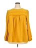 Assorted Brands 100% Polyester Yellow Long Sleeve Blouse Size 2X - photo 1