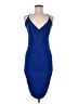 Jump Apparel Solid Blue Cocktail Dress Size M - photo 1