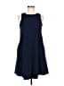 Sharagano 100% Polyester Polka Dots Blue Casual Dress Size 6 - photo 1