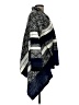 Monroe and Main 100% Acrylic Blue Poncho Size L - photo 4
