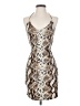 Assorted Brands Animal Print Tan Cocktail Dress Size S - photo 1